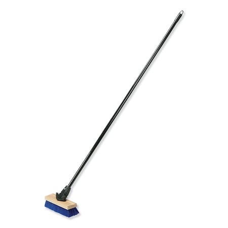 Sticky Situation NSN6827630 59 in. Flex Sweep Broom & Metal Handle Black & Blue ST3758265